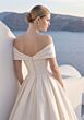 Mori Lee 1010061 Tenera Off The Shoulder Satin Draped Wedding Dress