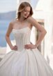 Mori Lee 1010062 Teyana Satin Beaded Scoop Neck Wedding Dress