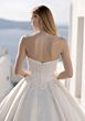 Mori Lee 1010062 Teyana Satin Beaded Scoop Neck Wedding Dress