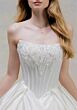 Mori Lee 1010062 Teyana Satin Beaded Scoop Neck Wedding Dress