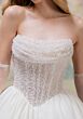 Mori Lee 1010063 Tosca Satin Skirt Beaded Bodice Wedding Dress