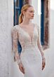 Mori Lee 1010065 Tiviane Long Sleeve Cutaway Lace Train Wedding Dress