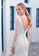 Mori Lee 1010065 Tiviane Long Sleeve Cutaway Lace Train Wedding Dress