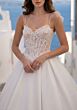 Mori Lee 1010070 Tahlene Corset Top Pleated Satin Skirt Wedding Dress
