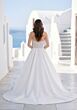 Mori Lee 1010070 Tahlene Corset Top Pleated Satin Skirt Wedding Dress
