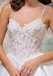 Mori Lee 1010070 Tahlene Corset Top Pleated Satin Skirt Wedding Dress