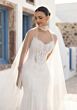Mori Lee 1010071 Trianne Cutaway Lace Train Corset Top Wedding Dress