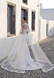 Mori Lee 1010071 Trianne Cutaway Lace Train Corset Top Wedding Dress
