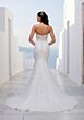 Mori Lee 1010072 Tizette Plunging Neck Trumpet Wedding Dress