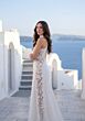 Mori Lee 1010073 Tairina Illusion Lace Side Halter Neck Wedding Dress