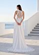 Mori Lee 1010073 Tairina Illusion Lace Side Halter Neck Wedding Dress