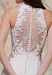 Mori Lee 1010073 Tairina Illusion Lace Side Halter Neck Wedding Dress