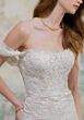 Mori Lee 1010074 Tener Lace Side Slit Scalloped Hem Wedding Dress