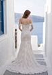 Mori Lee 1010074 Tener Lace Side Slit Scalloped Hem Wedding Dress