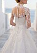 Mori Lee 1010077 Tovella Illusion Topper Strapless Satin Wedding Dress