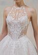 Mori Lee 1010080 Tressa Halter Neck Illusion Bodice Lace Wedding Gown