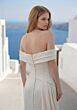 Mori Lee 1010082 Tomasa Side Drape Crepe Off The Shoulder Wedding Gown
