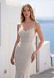 Mori Lee 1010085 Timea Sleeveless Pearl-Beaded Mermaid Wedding Gown