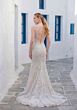 Mori Lee 1010088 Telani Sheer Back Cap Sleeve Mermaid Wedding Gown