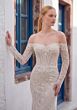 Mori Lee 1010090 Tania Lace Long Sleeve Off The Shoulder Wedding Gown
