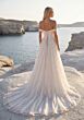 Mori Lee 1010101 Tatienne A-Line Lace Notched Neck Bridal Dress