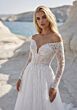 Mori Lee 1010103 Tulin Off The Shoulder Corset Tulle Bridal Dress