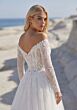 Mori Lee 1010103 Tulin Off The Shoulder Corset Tulle Bridal Dress