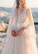 Mori Lee 1050031 Tulip V-Back Sleeveless Tulle Bridal Dress