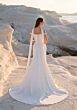 Mori Lee 1050033 Trianon Satin Draped Skirt Lace-Up Back Bridal Dress