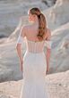 Mori Lee 1050034 Teodora Draped Chiffon Skirt Beaded Top Bridal Gown