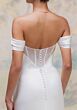 Mori Lee 1050036 Treville Illusion Slit Draped Charmeuse Bridal Gown