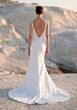 Mori Lee 1050041 Taja Crepe Square Neck Back Button Bridal Gown