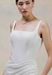 Mori Lee 1050041 Taja Crepe Square Neck Back Button Bridal Gown