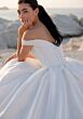 Mori Lee 1050044 Tyler Basque Waist Pleated Crepe Satin Bridal Gown