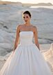 Mori Lee 1050052 Tesora Strapless Draped Bodice Faille Bridal Gown