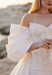 Mori Lee 1050053 Telle Organza Bow Shrug Sweetheart Neck Bridal Gown