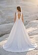 Mori Lee 1050055 Tivoli Cutout Back Sheer Side Satin Bridal Gown
