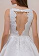 Mori Lee 1050055 Tivoli Cutout Back Sheer Side Satin Bridal Gown