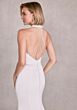 Mori Lee 15101 Sandie Halter Neck Beaded Back Satin Bridal Gown