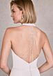 Mori Lee 15101 Sandie Halter Neck Beaded Back Satin Bridal Gown
