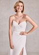 Mori Lee 15102 Sibhon Illusion Back Draped A-Line Bridal Gown