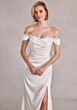 Mori Lee 15105 Saylor Off-The-Shoulder Cowl Illusion Back Bridal Gown