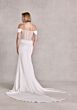 Mori Lee 15105 Saylor Off-The-Shoulder Cowl Illusion Back Bridal Gown