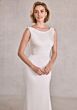 Mori Lee 15107 Syndie Cowl Back Sleeveless Satin Bridal Gown