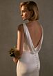 Mori Lee 15107 Syndie Cowl Back Sleeveless Satin Bridal Gown