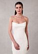 Mori Lee 2701 Sawyer Cowl Neck Sheer Train Wedding Dress