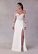 Mori Lee 2702 Soraya Lace Off-The-Shoulder Side Slit Wedding Dress