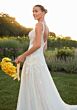 Mori Lee 2703 Sutton Scoop Back A-Line Lace Wedding Dress