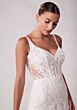 Mori Lee 2703 Sutton Scoop Back A-Line Lace Wedding Dress