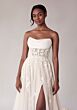 Mori Lee 2707 Summer Cowl Neck High Slit A-Line Wedding Dress